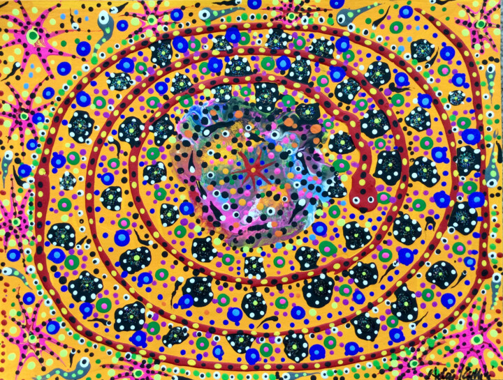 Snake out party 绘画, 9x12 in