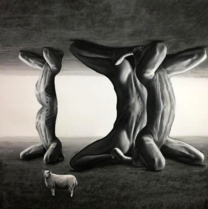 "Adak" başlıklı Resim Esra Türk tarafından, Orijinal sanat, Grafit