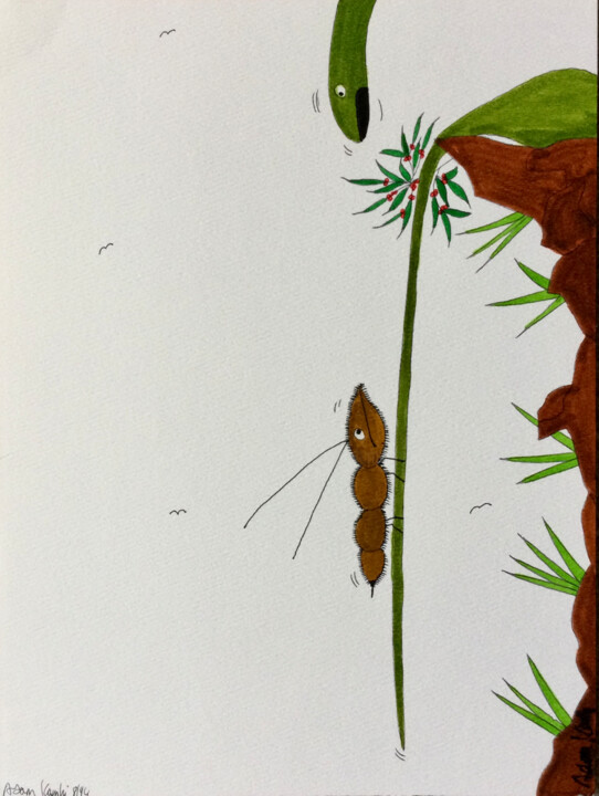 Wrong vine 绘画, 12x9 in