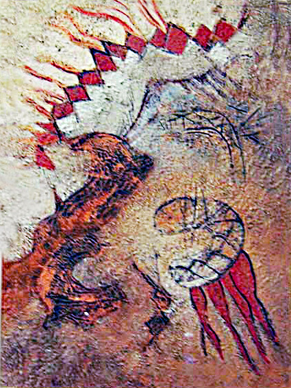 Schilderij getiteld "Energy Forms, Guate" door Robert Winslow, Origineel Kunstwerk, Acryl