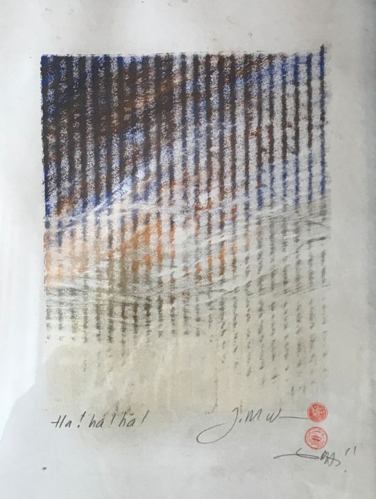 Drawing titled "[ Turner ]° Larger…" by Georges Paumier, Original Artwork, Pastel