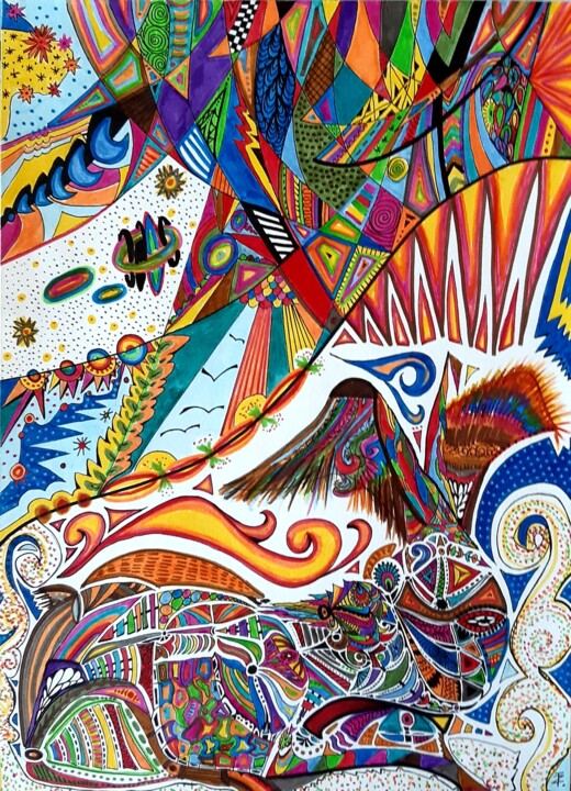 图画,  16.4x11.7 in 