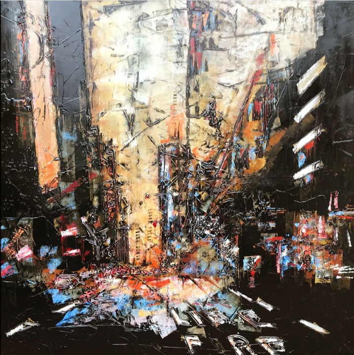 N.Y 绘画, 39.4x39.4 in
