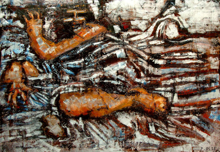 LE DORMEUR 绘画, 47.2x72.8 in