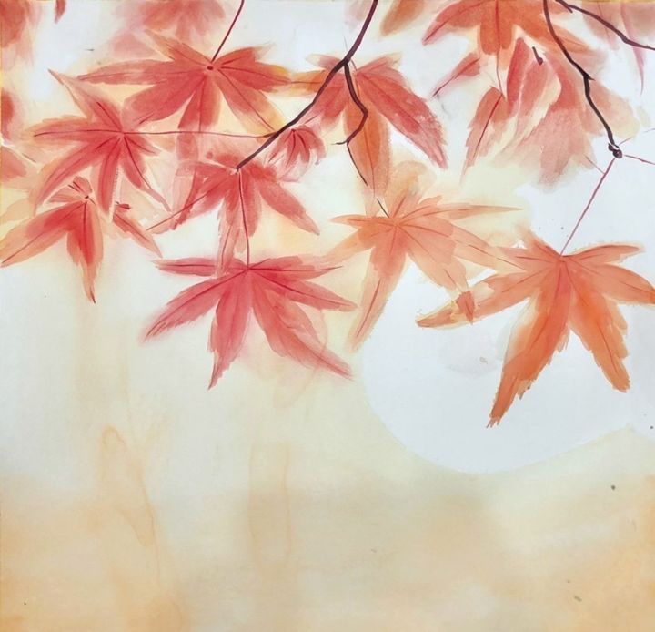 "The Promise of Autu…" başlıklı Tablo Ross Van Gogh tarafından, Orijinal sanat, Suluboya