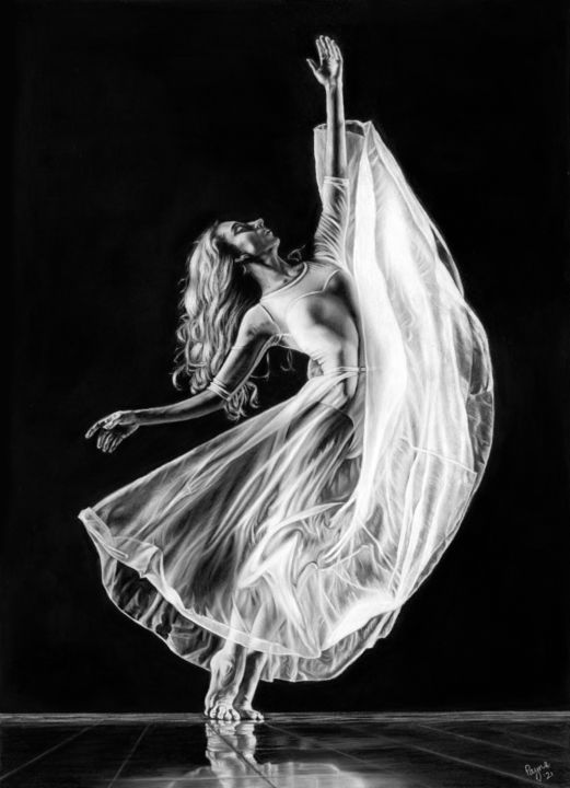 Dancer 图画, 14.5x10.5 in