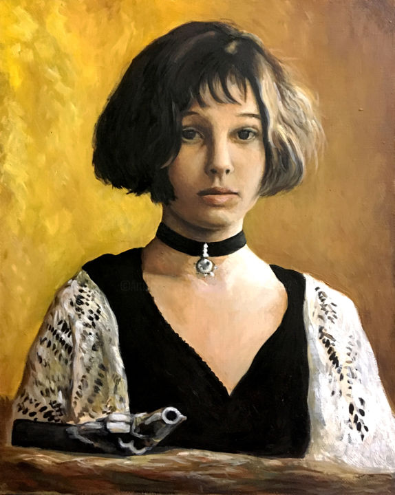 Painting titled "Mathilda (2)" by Ruslan Baysaev, Original Artwork, Oil