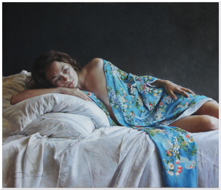 Drawing titled "Reproduction Fine-A…" by Nathalie Picoulet, Original Artwork, Pastel