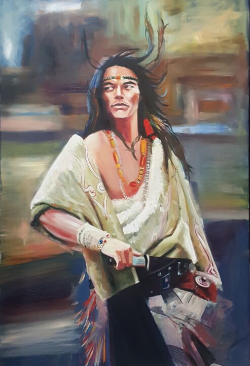 KIZILDERİLİ SAVŞÇI 绘画, 47.2x31.5 in