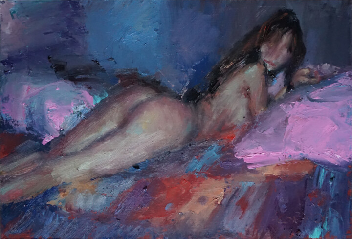 Pénombre 绘画, 10.6x15.8 in