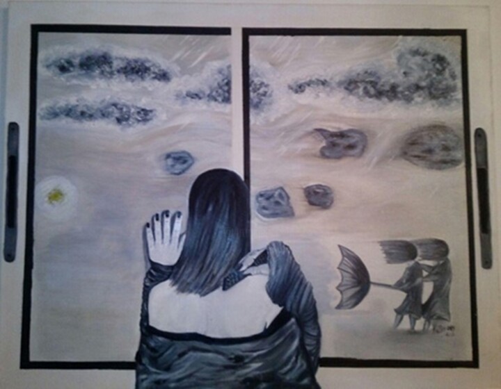 Vámonos, un sueño más 绘画, 31.5x35.4 in