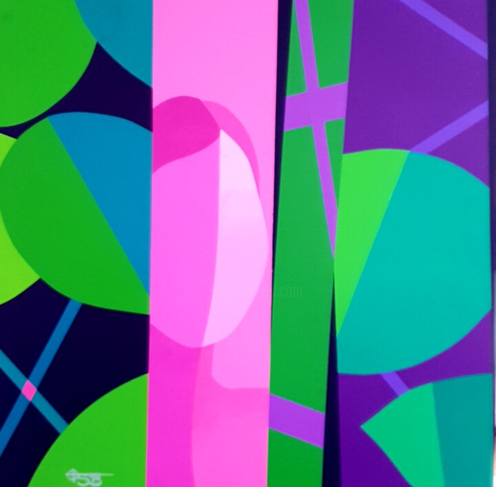 AU JARDIN D'ELVIRE 绘画, 31.5x31.5 in