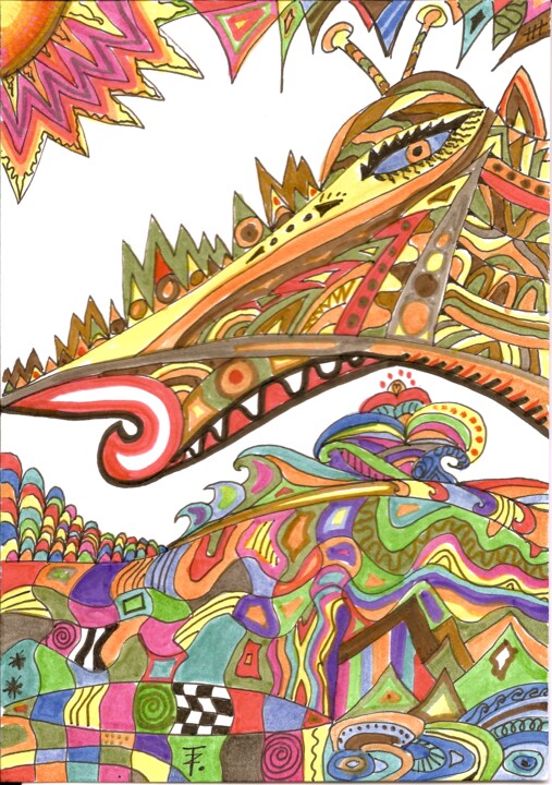 图画,  8.3x5.7 in 