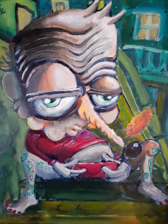 绘画,  18.1x15 in 
