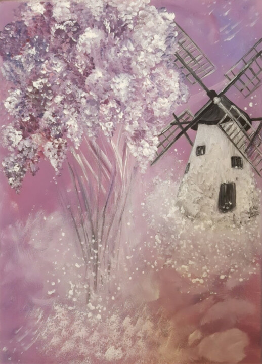 WINDMILL 绘画, 18.1x13 in
