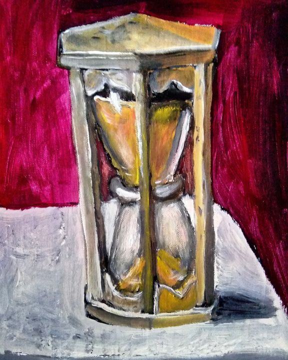 Le Temps Passe Non ? 绘画, 11.8x9.8 in