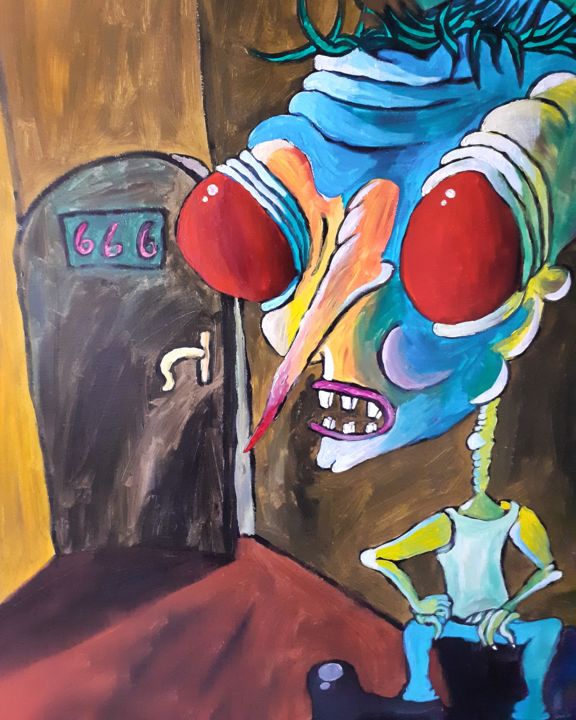 Room 666 绘画, 39.4x31.9 in