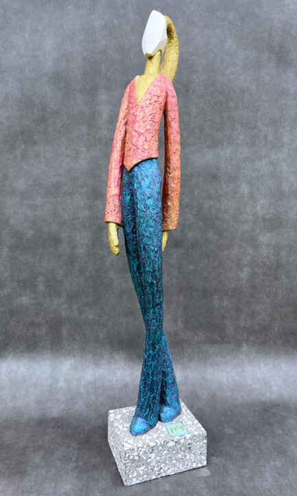 Sculpture intitulée "Boris" par Laurent Messager, Œuvre d'art originale, Ciment