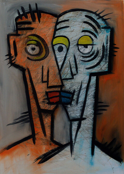 Punch Drunk Kiss 绘画, 27.6x19.7 in