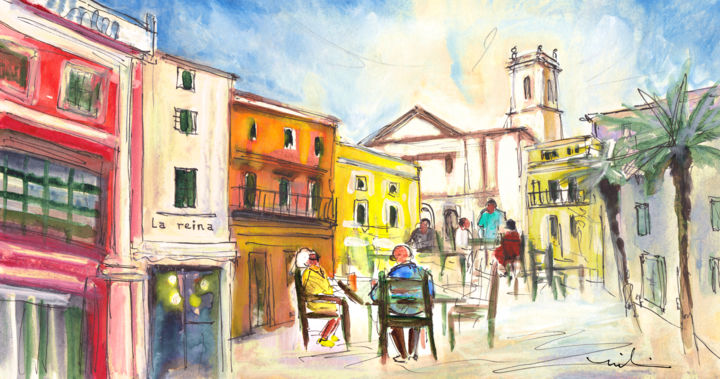 Citadel Of Minorca 06 绘画, 5.9x11.4 in