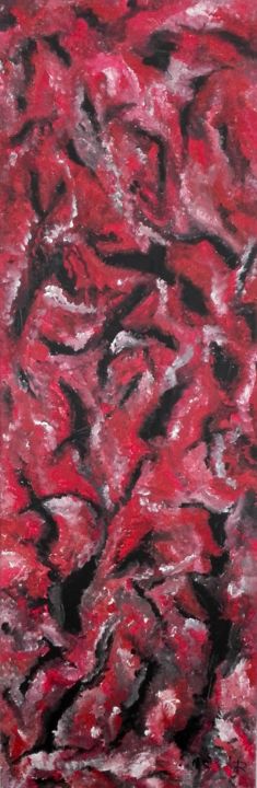 Peinture intitulée "Danse infernale" par Renaud Angerville-Langlois, Œuvre d'art originale, Acrylique