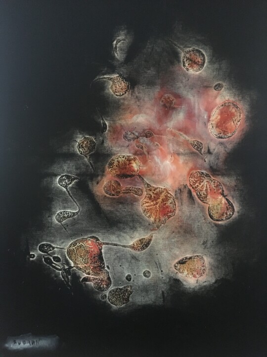 Peinture intitulée "L'aboutissement d'u…" par Audran, Œuvre d'art originale, Acrylique