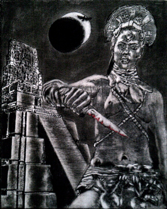 ЗАТМЕНИЕ 绘画, 19.7x15.8 in