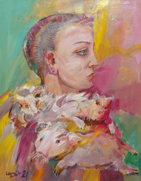 Angie 绘画, 20x16 in