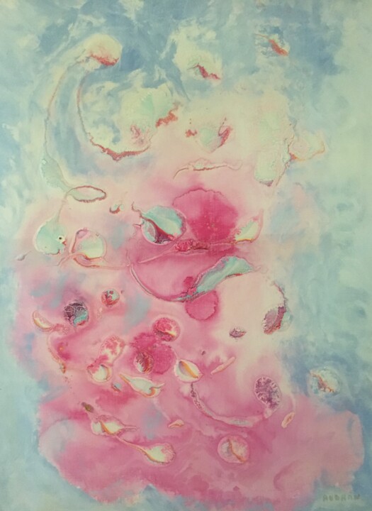 Peinture intitulée "Rêve de petite fille" par Audran, Œuvre d'art originale, Acrylique