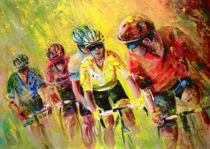 Yellow Challenge 绘画, 23.6x31.5 in