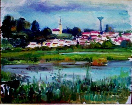 Pintura intitulada "mus091 - Tanque do…" por Luiz Carlos De Andrade Lima, Obras de arte originais, Óleo
