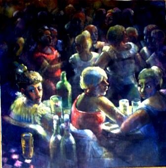 Pintura intitulada "mus110 - Boite Mari…" por Luiz Carlos De Andrade Lima, Obras de arte originais, Óleo