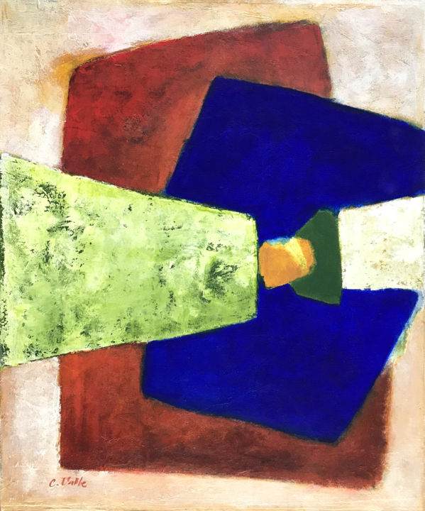 Influence mexicaine 绘画, 18.1x15 in