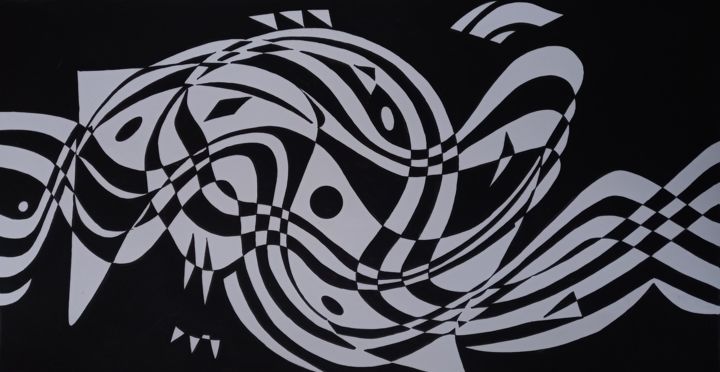 MIRRORLAND. BLACK. 图画, 9x17 in