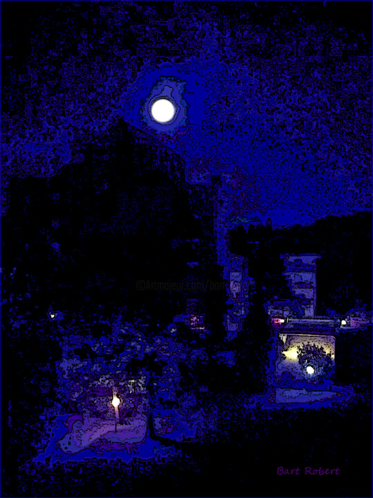 La grande luna 数字艺术