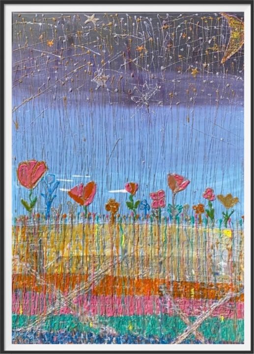 Die Seelen die anfingen zu leuchten 绘画, 47.2x31.5 in
