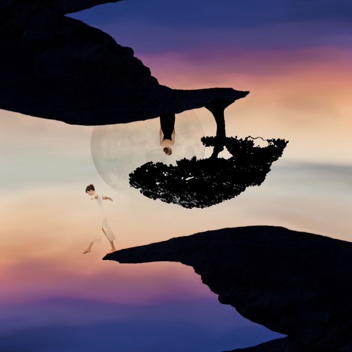 Livin’On The Edge 数字艺术, 15.8x15.8 in