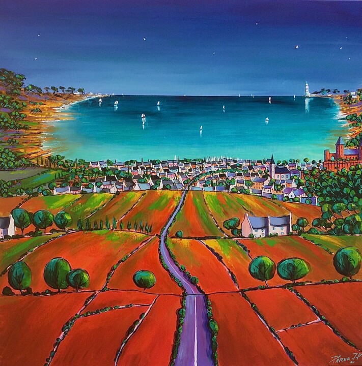 Painting titled "« Le bout du monde »" by Jean-Pierre Parée, Original Artwork, Acrylic