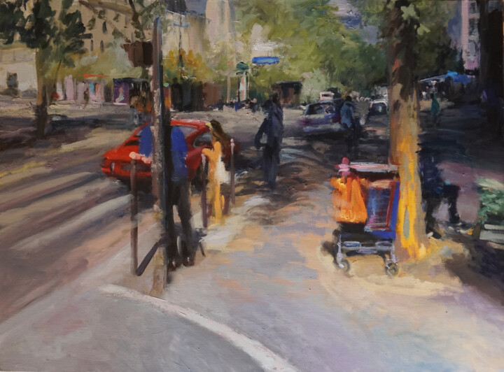 Paris XIII 2020 绘画, 28.7x39.4 in