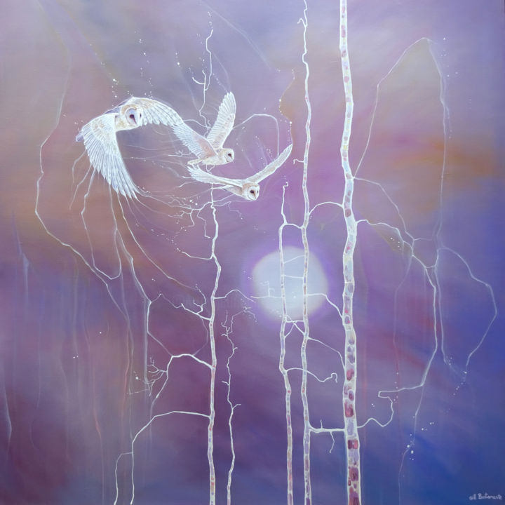 Night Magicians 绘画, 40x40 in