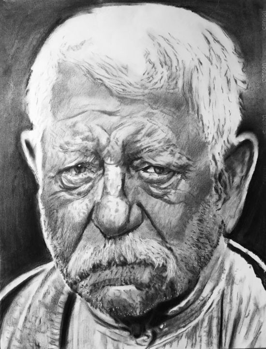 Jean Gabin 图画, 31.5x25.6 in