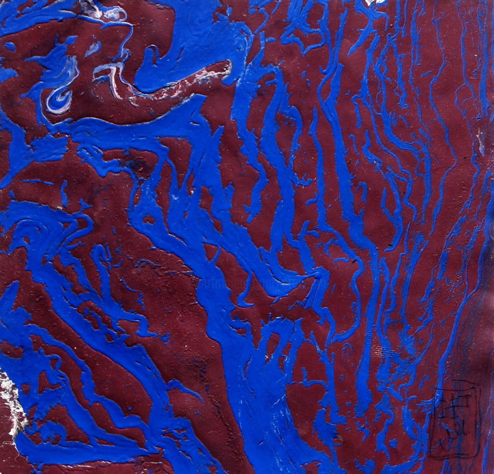 Peinture intitulée "Dixit 7, 19x20" par Nathalia Chipilova, Œuvre d'art originale, Acrylique