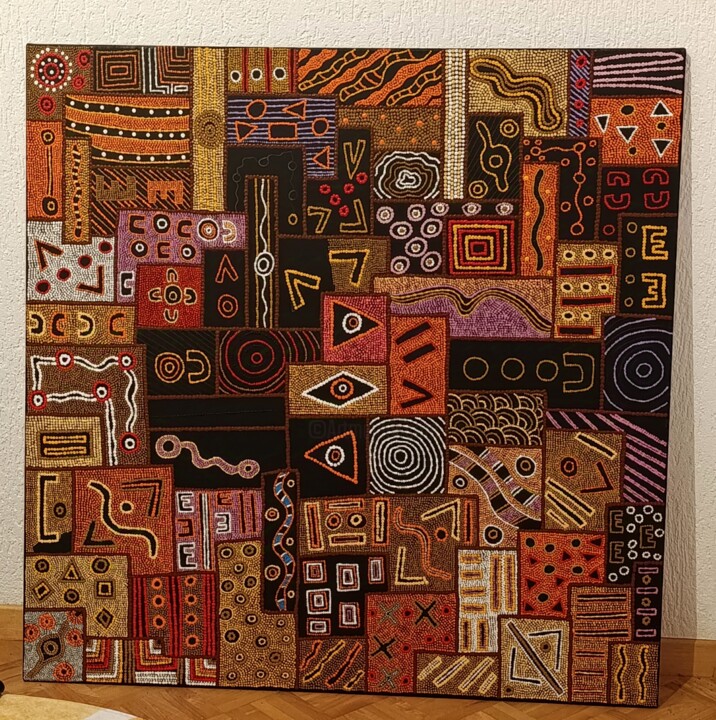 Au-delà & La porte 绘画, 39.4x27.6 in