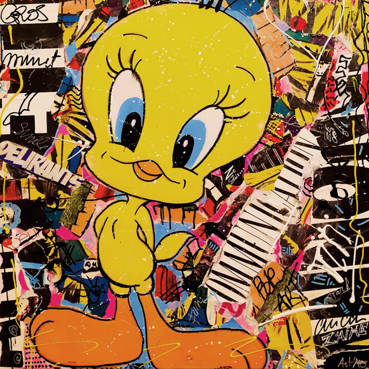 Pop Titi 绘画, 23.6x23.6 in