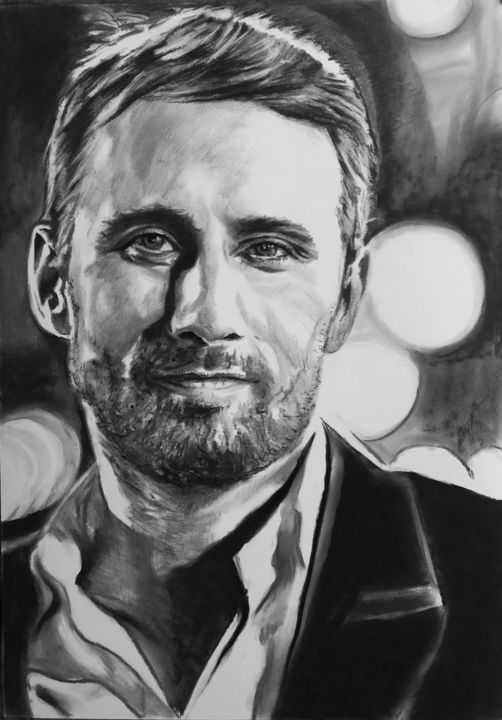 Matthias Schoenaerts 图画, 33.5x23.6 in