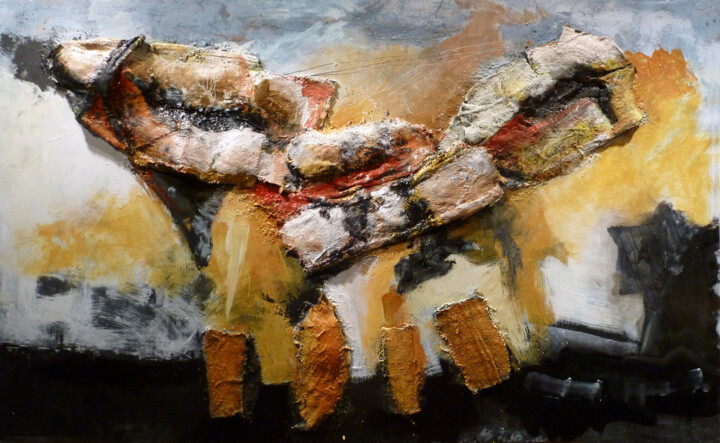 Crossing Thru and Beyond 绘画, 48x71.3 in