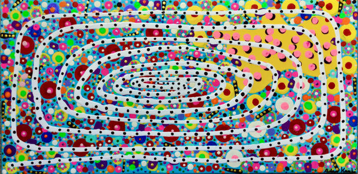 Elliptical Galaxy 绘画, 10x20 in