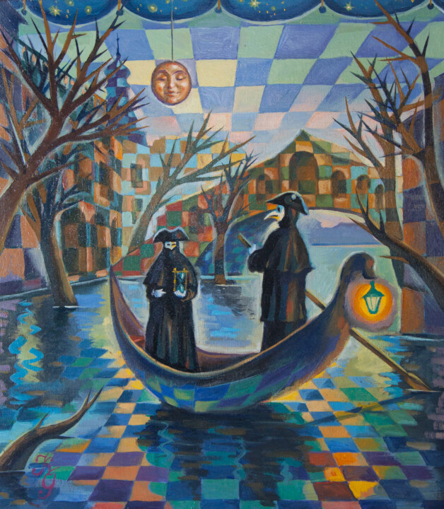 bridge Rialto 绘画, 15.8x13.8 in