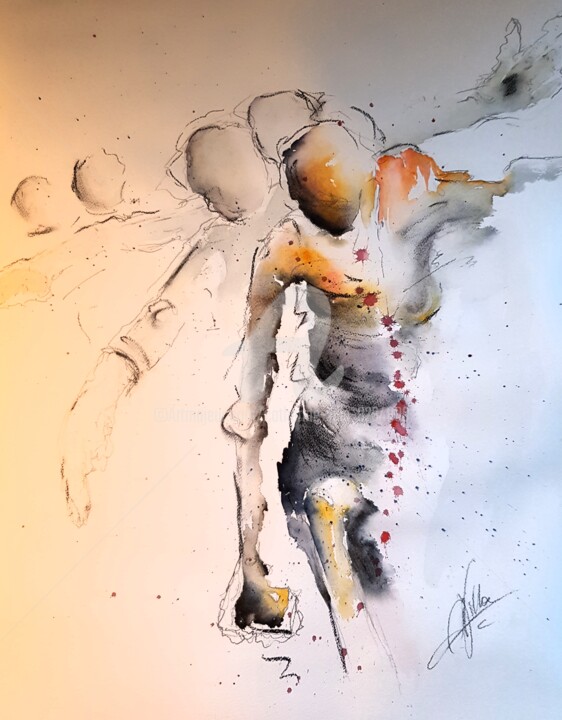 "REGARDE TES AILES VIBRER" _ H70 x 50 cm