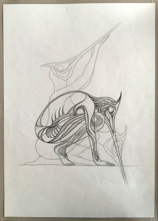 Le passeur 图画, 16.5x11.7 in